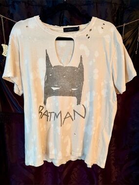 Altered Distressed Batman Graphic Tee
